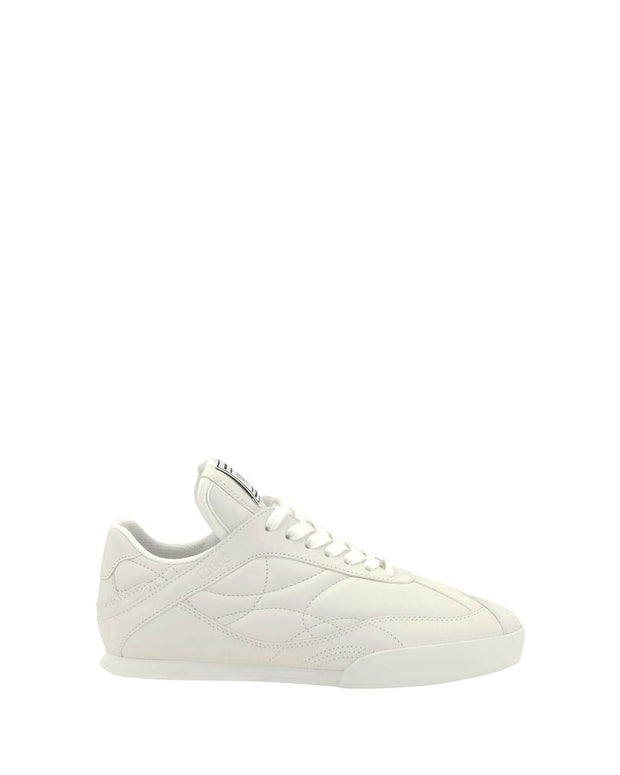 White Calf Leather Bos Taurus Low Top Sneakers