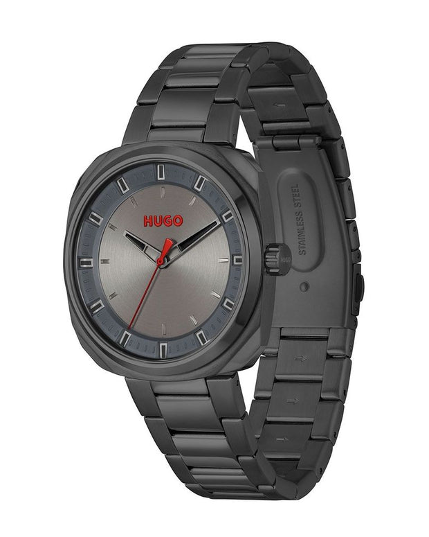 Gray Stainless Steel Watch