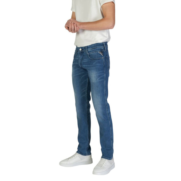 Blue Cotton Jeans & Pant