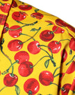 Yellow Cherry Button Down Men Casual Shirt