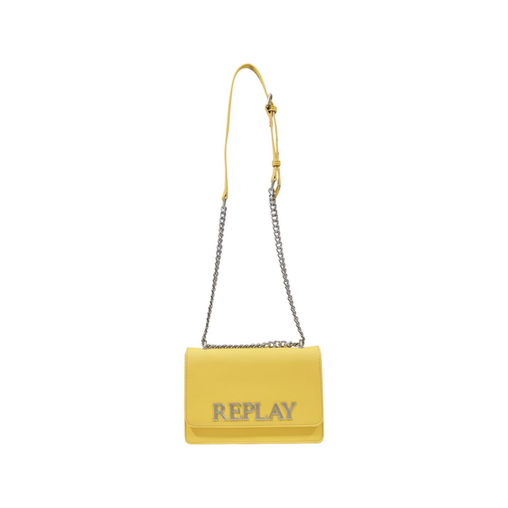 Yellow Polyester Handbag