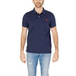 Blue Cotton Polo Shirt