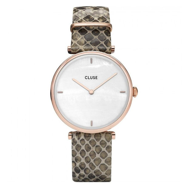 Beige Leather Watch