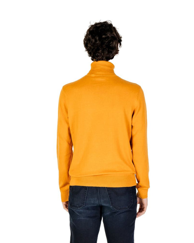 Orange Cotton Turtleneck