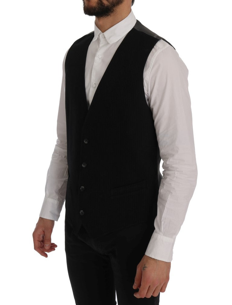 Elegant Striped Waistcoat Vest