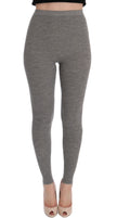 Elegant High Waist Cashmere Tights Pants