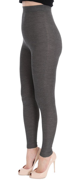 Elegant High Waist Cashmere Tights Pants