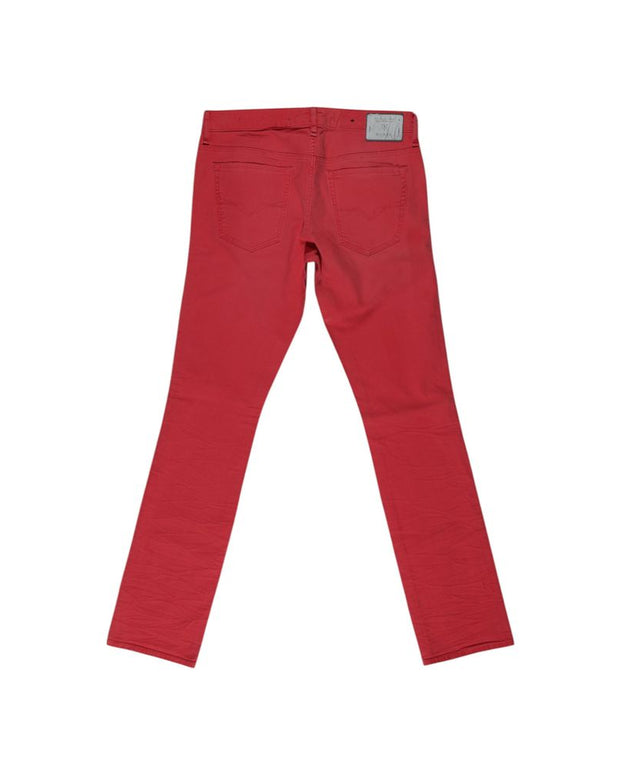 Red Cotton Jeans & Pant