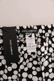 Black White Polka Dottes Silk Pants