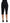 Black Brocade High Waist Capri Shorts