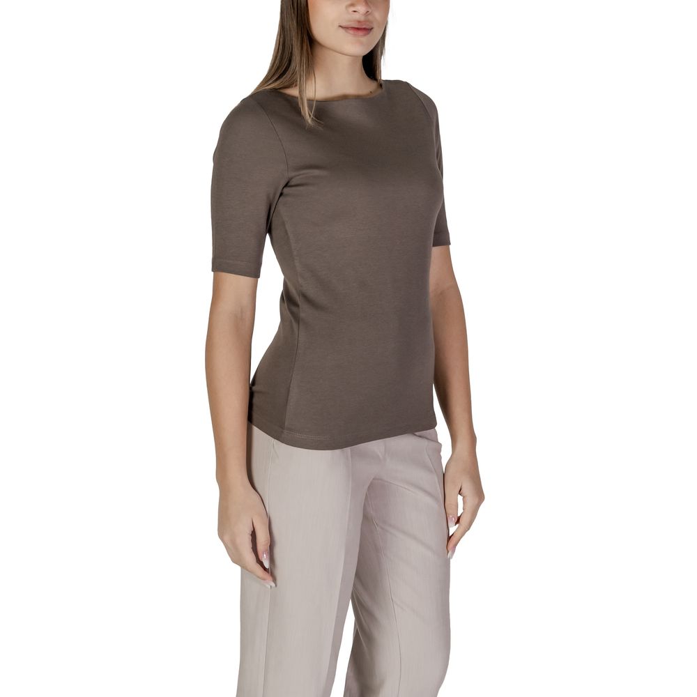 Gray Cotton Tops & T-Shirt