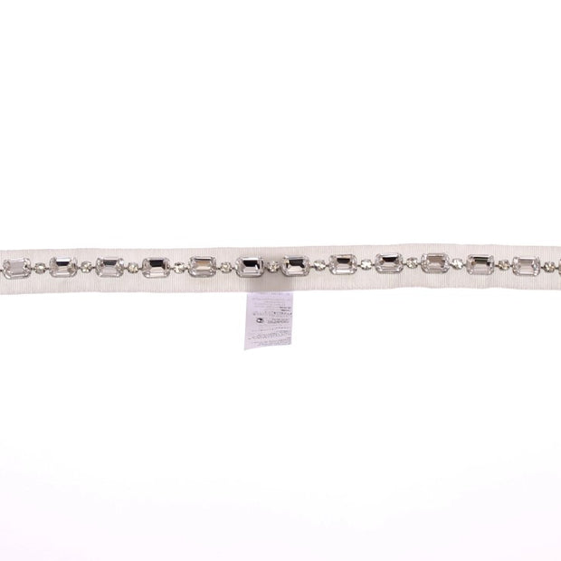 Elegant Crystal-Embellished Waist Belt