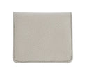 Sleek White Leather Condom Case Wallet