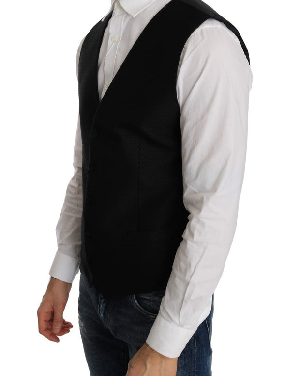 Black Polka Dot Pattern Vest