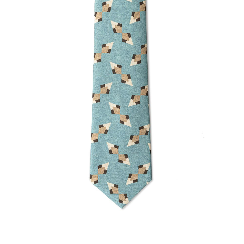 Turquoise Silk Ties & Bowty