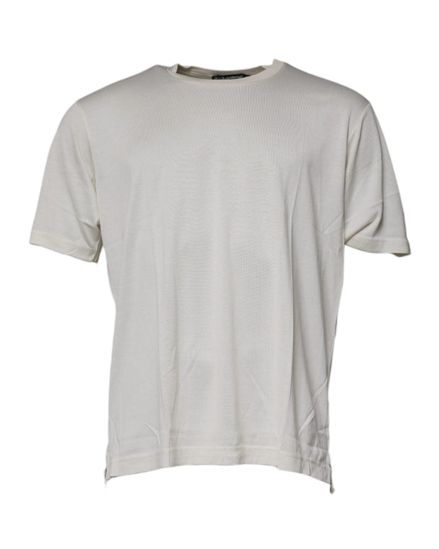 Off White Crew Neck Short Sleeve T-shirt