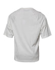 White DG Sport Crew Neck Short Sleeve T-shirt