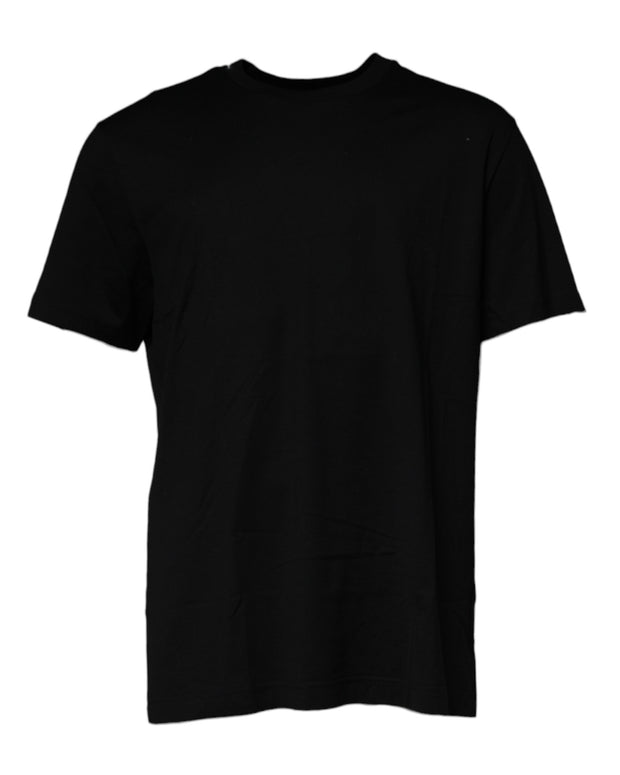 Black Crew Neck Short Sleeve T-shirt