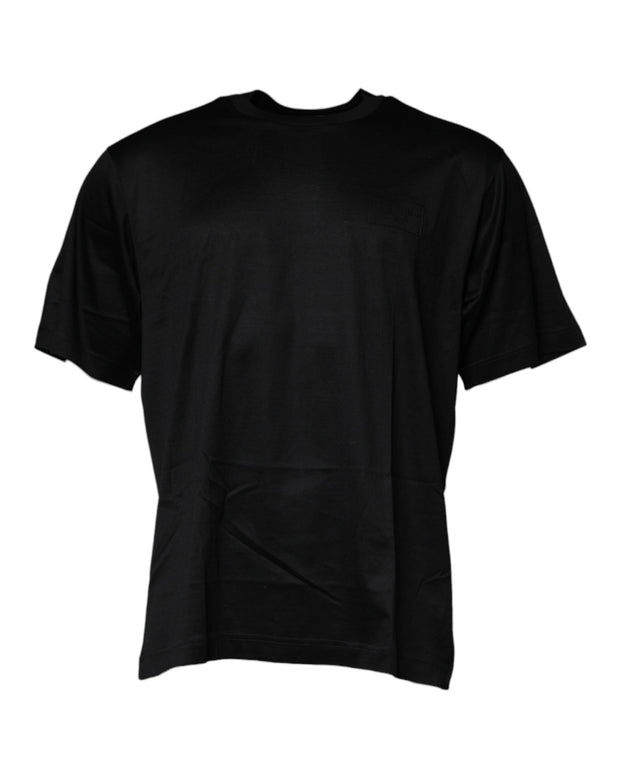 Black Crew Neck Short Sleeve T-shirt