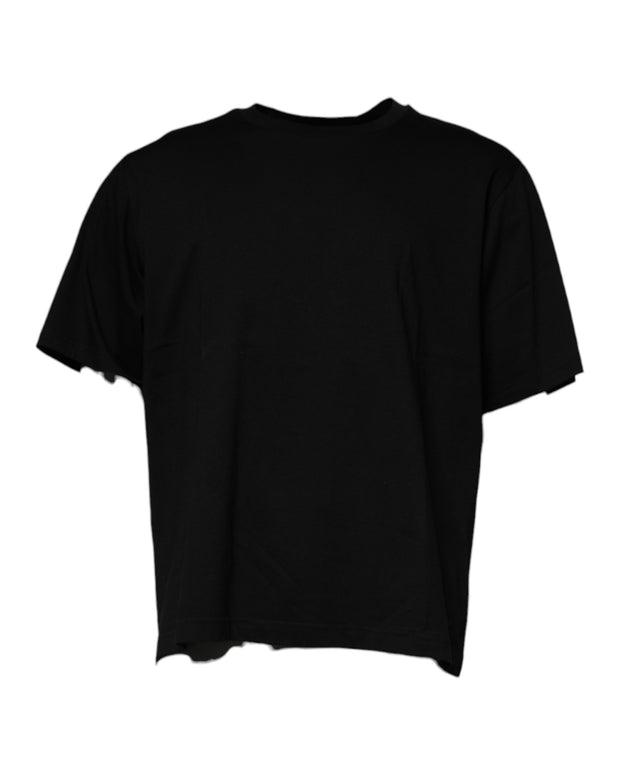 Black Crew Neck Short Sleeve T-shirt