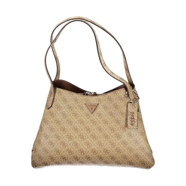 Beige Polyethylene Handbag