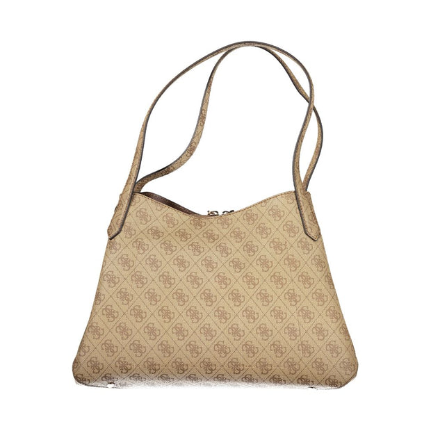 Beige Polyethylene Handbag