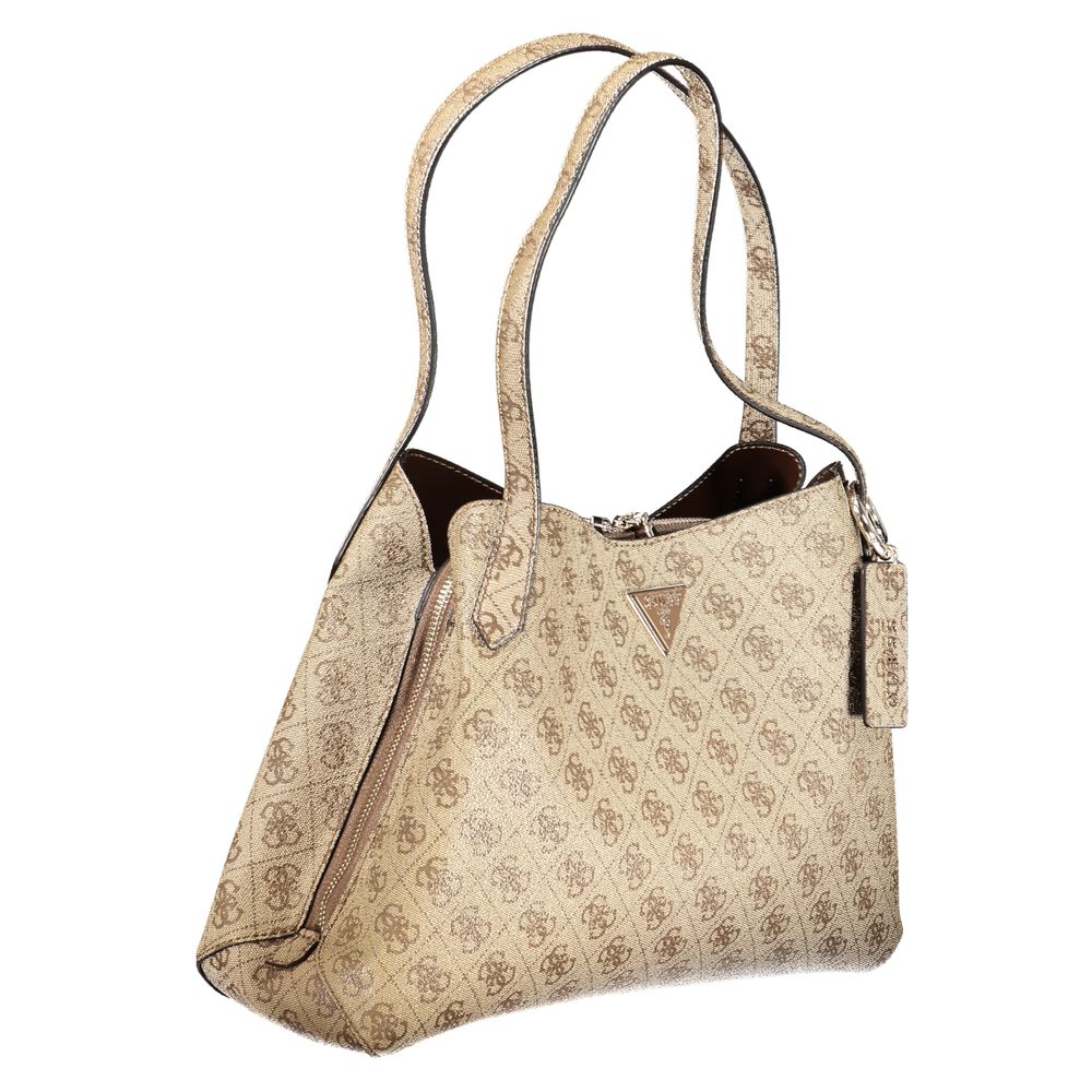 Beige Polyethylene Handbag