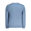 Light Blue Cotton Men Sweater