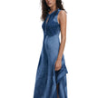 Blue Viscose Dress