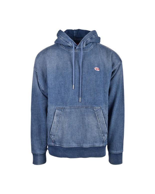 Blue Cotton Hoodie