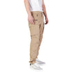 Beige Cotton Jeans & Pant