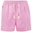 Pink Polyester Men's Swimwear Boxer