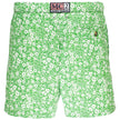 Green Polyester Men Swimwear Boxer