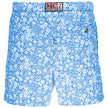 Light Blue Polyester Men Swimwear