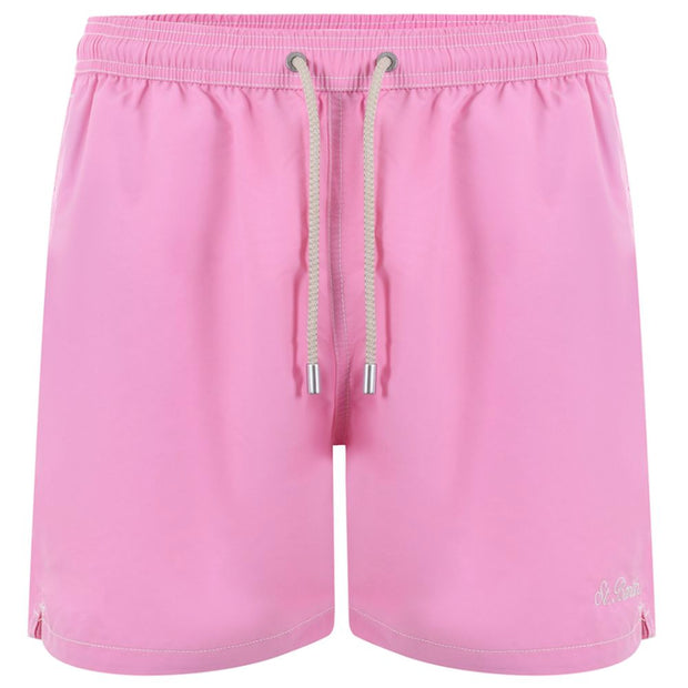 Pink Polyester Men's Swim Trunk