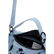 Light Blue Cotton Handbag