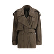 Double-breasted Short Trench Coat