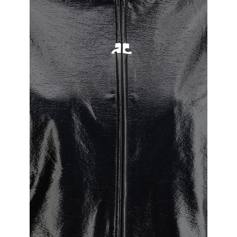 Vinyl zip Jacket