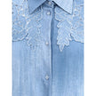 Embroidered denim Shirt