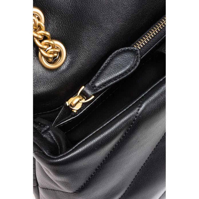 Black Leather Handbag