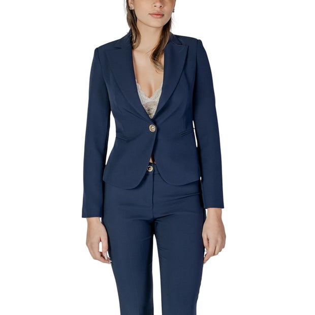 Blue Polyester Suits & Blazer