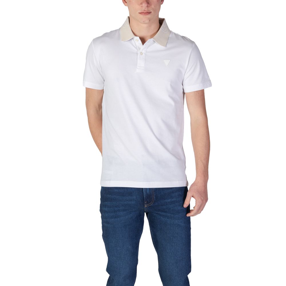 White Cotton Polo Shirt