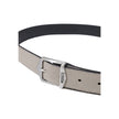 Gray Leather Belt