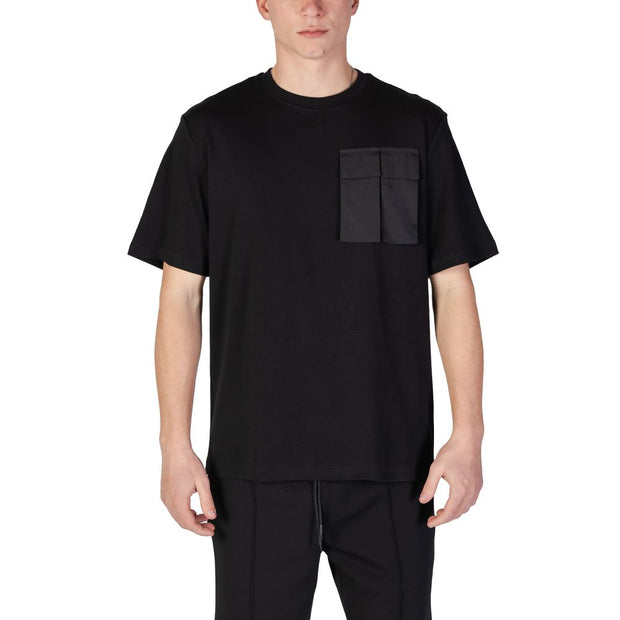 Black Cotton T-Shirt