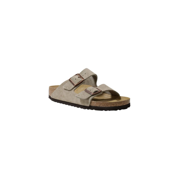 Gray Leather Sandal