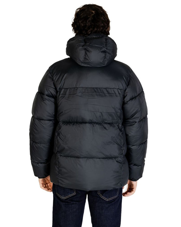 Black Nylon Jackets & Coat