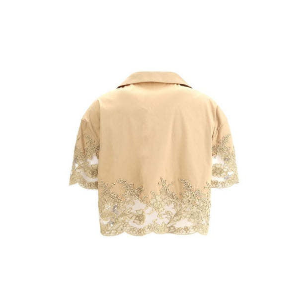 Lace detail Shirt