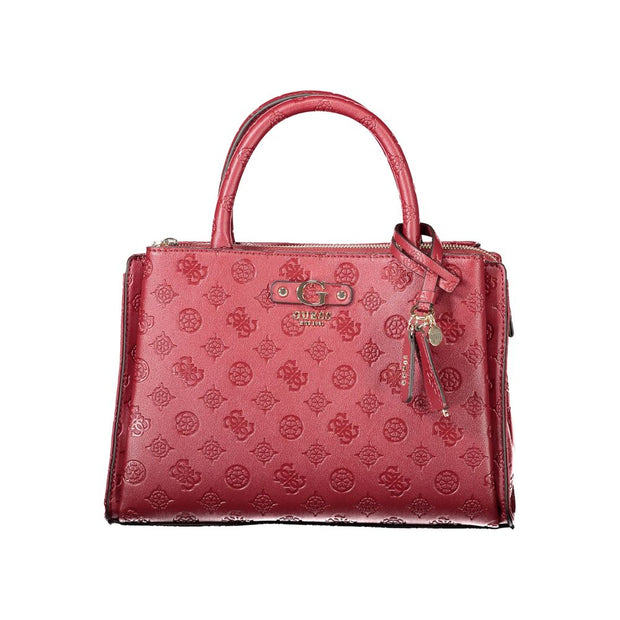 Red Polyethylene Women Handbag