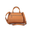 Brown Polyethylene Women Handbag