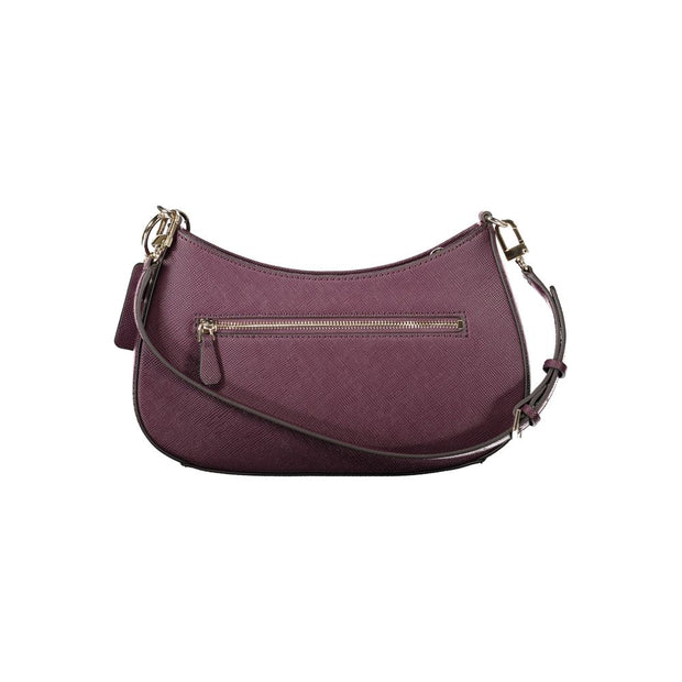 Purple Polyethylene Women Handbag